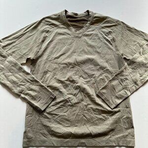 LULULEMON Sage Green Metal Vent Tech 2.0 LS Training Shirt - Men's Medium